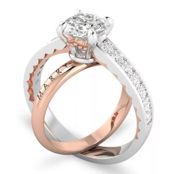 Engraved “Marry Me” Engagement Ring - Picture 3 of 7